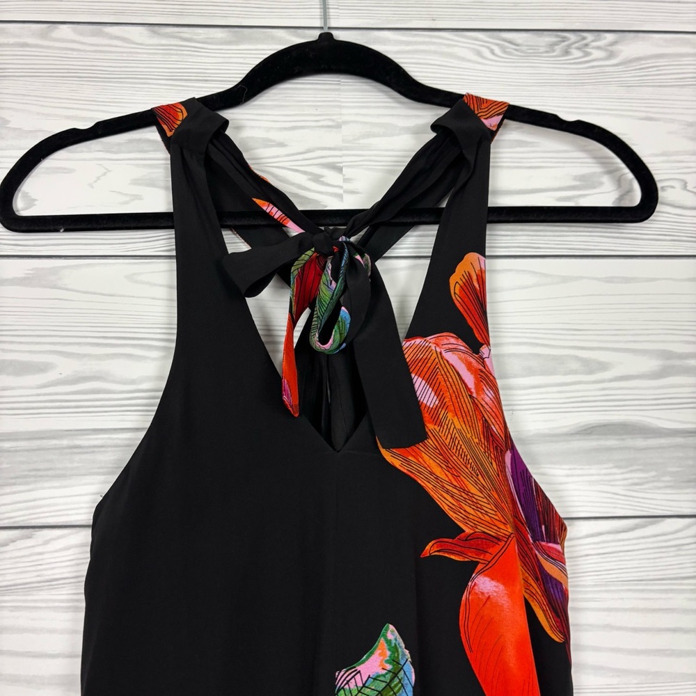 Maeve Anthropologie 100% Silk Cayman Maxi Dress Floral Size XXS - Picture 6 of 9